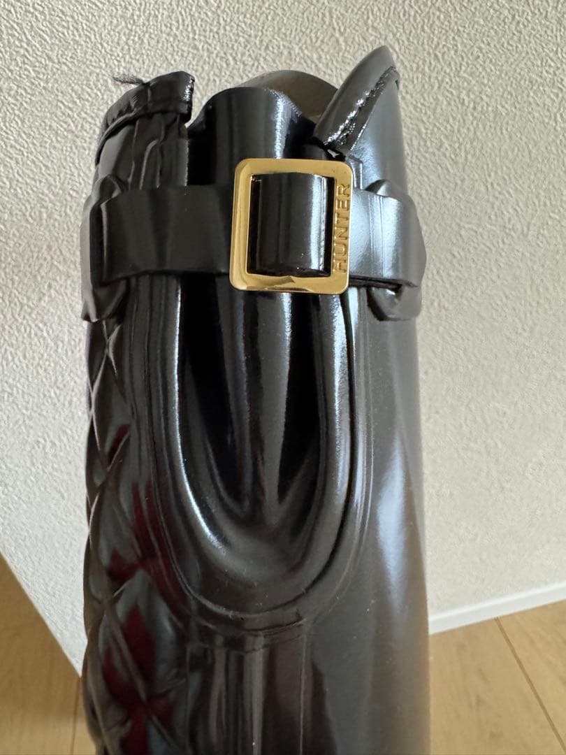 Hunter ハンター　レインブーツ　ロングブーツ　黒　高見え