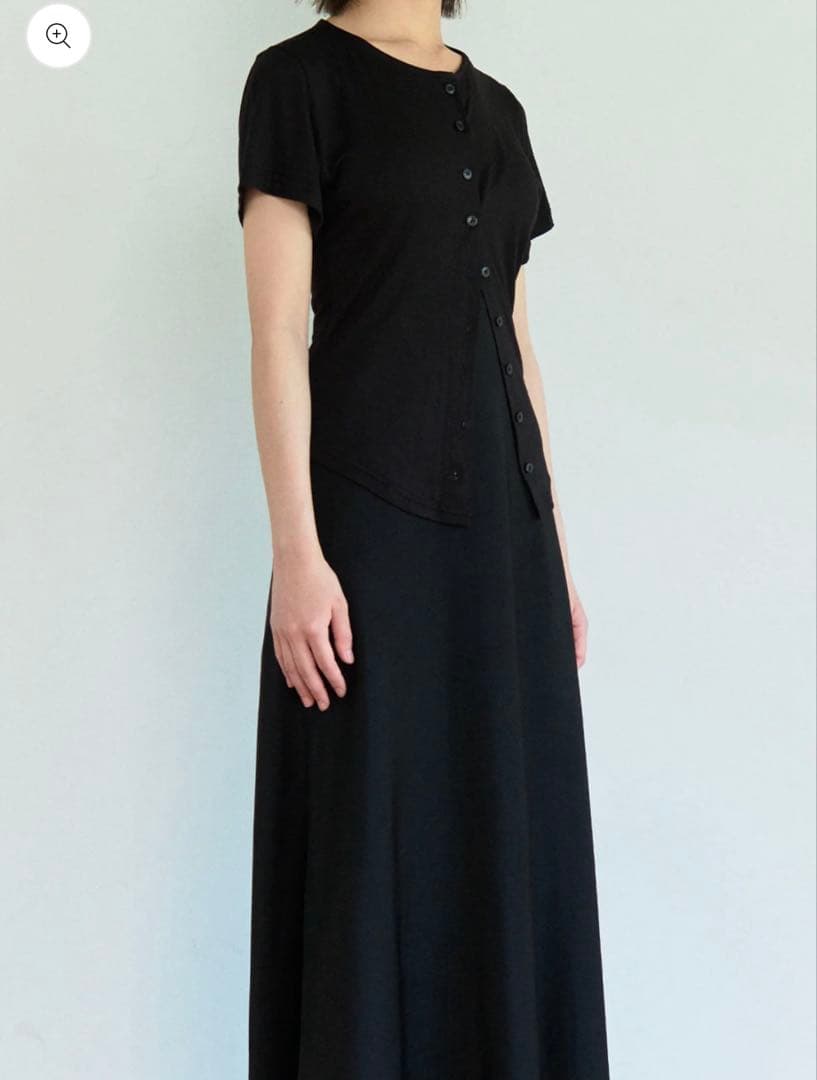 トップス commesi Cardigan Tee (Black)