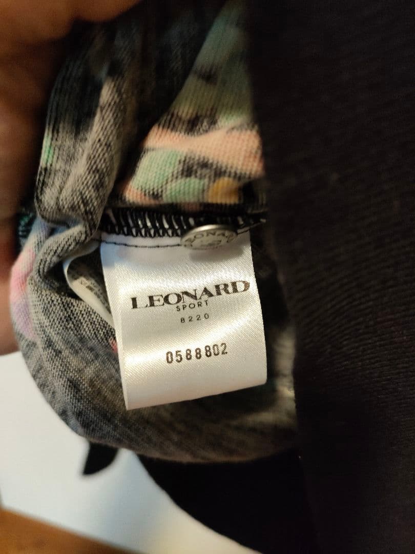 b72 レオナール　LEONARD　長袖　カットソー　ポロシャツ　L