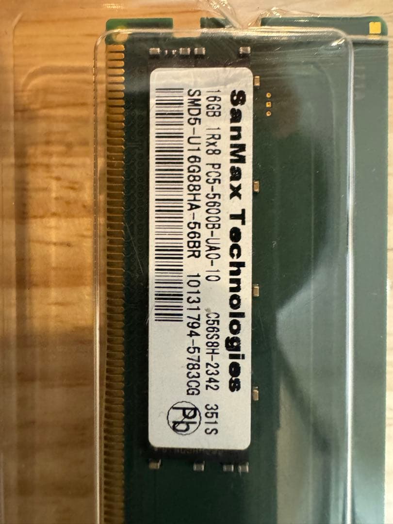 SanMax 32GB (16GB x 2枚) DDR5-5600 メモリ