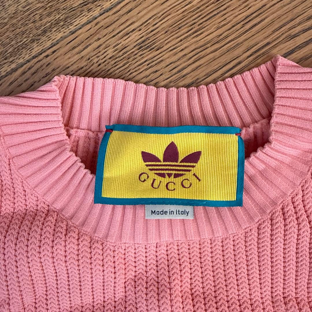 Gucci x Adidas ピンク 半袖Tシャツ XS