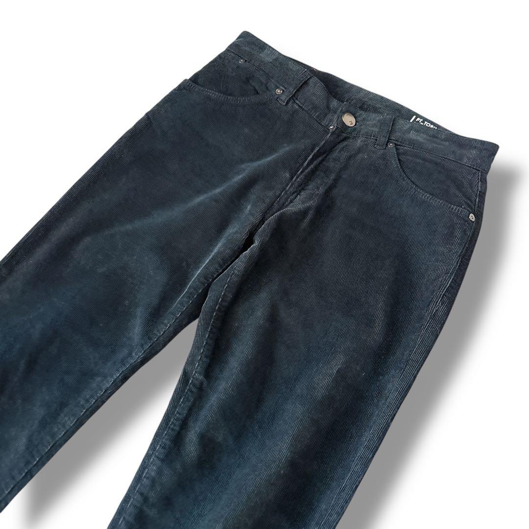 美品 PT TORINO DENIM RLZ コーデュロイパンツ 黒 w29