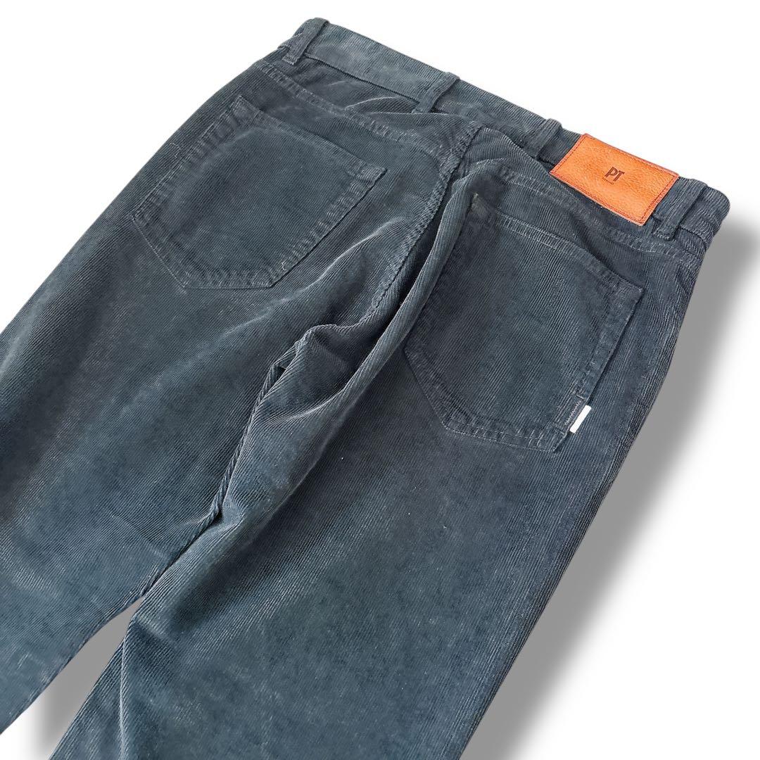 美品 PT TORINO DENIM RLZ コーデュロイパンツ 黒 w29