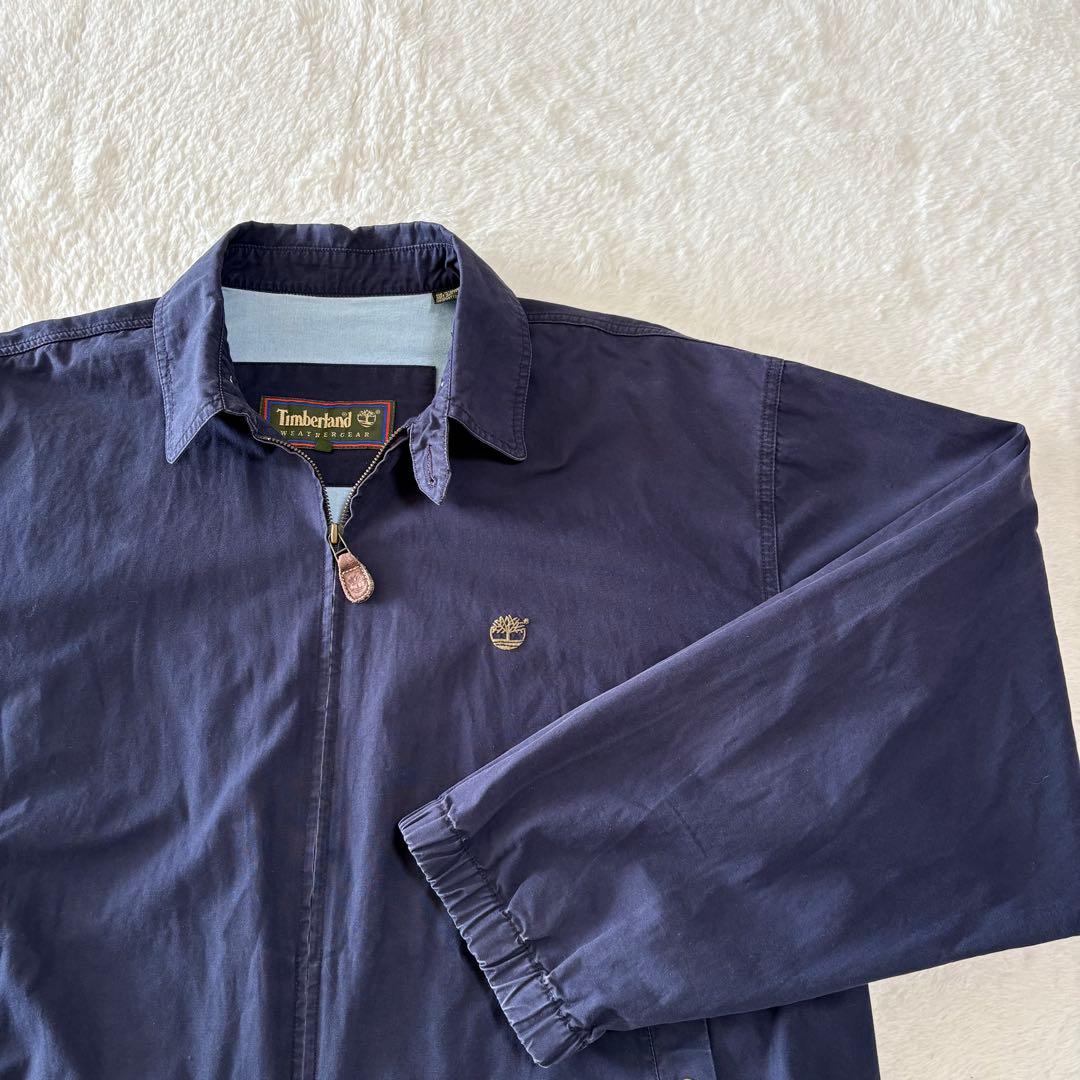 90s ティンバーランド スウィングトップ XL ネイビー チンストラップ