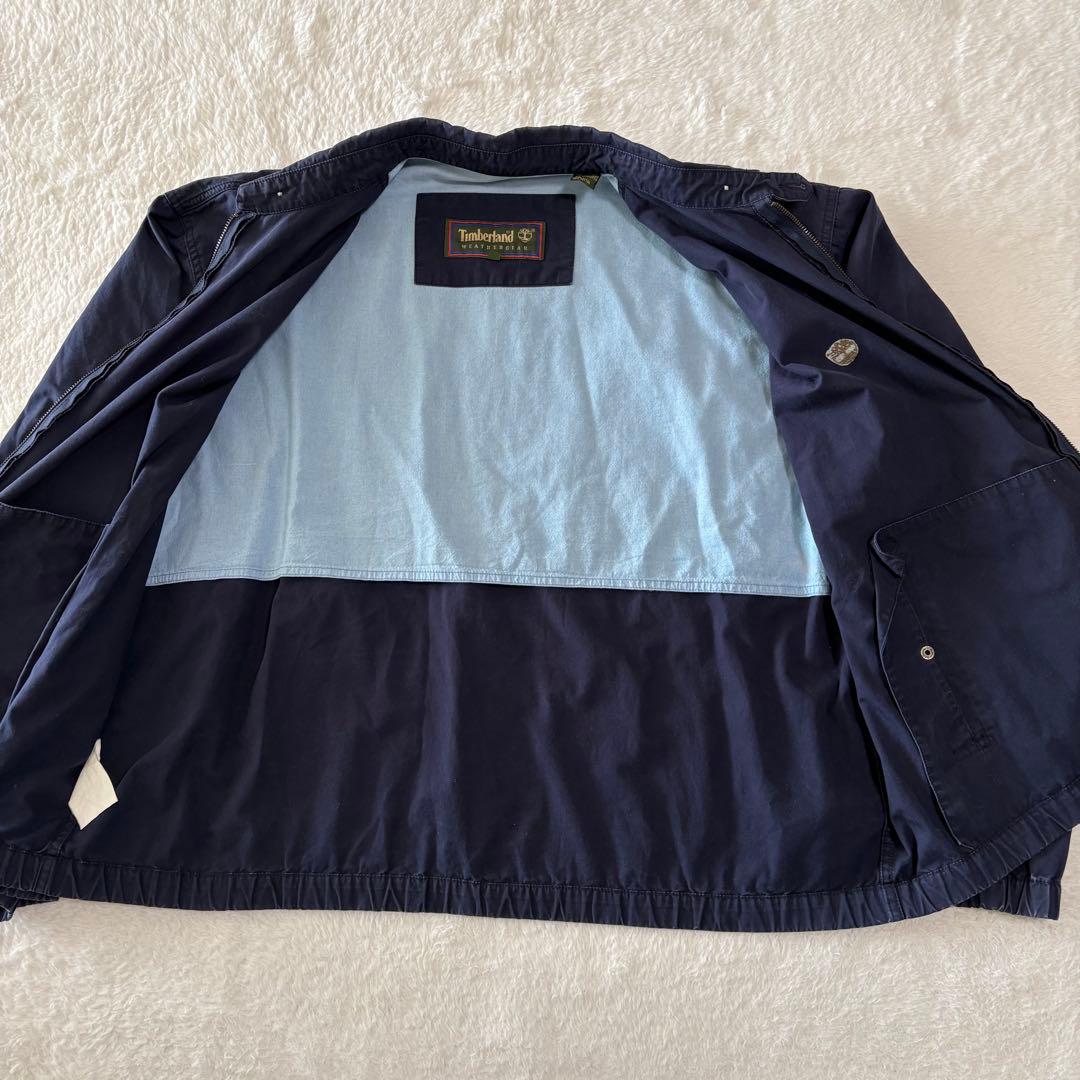 90s ティンバーランド スウィングトップ XL ネイビー チンストラップ