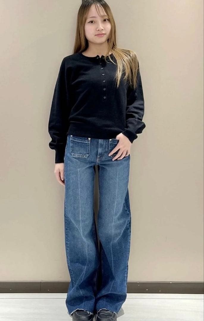 GAP (W)ハイライズ ストライドワイドデニム