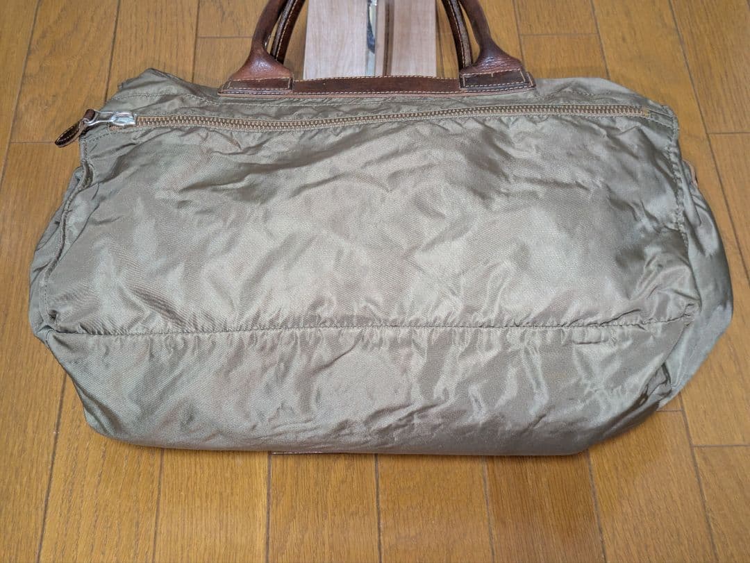 フェリージ Felisi P4 カーキ ナイロン ボストンバッグ 付属品有り
