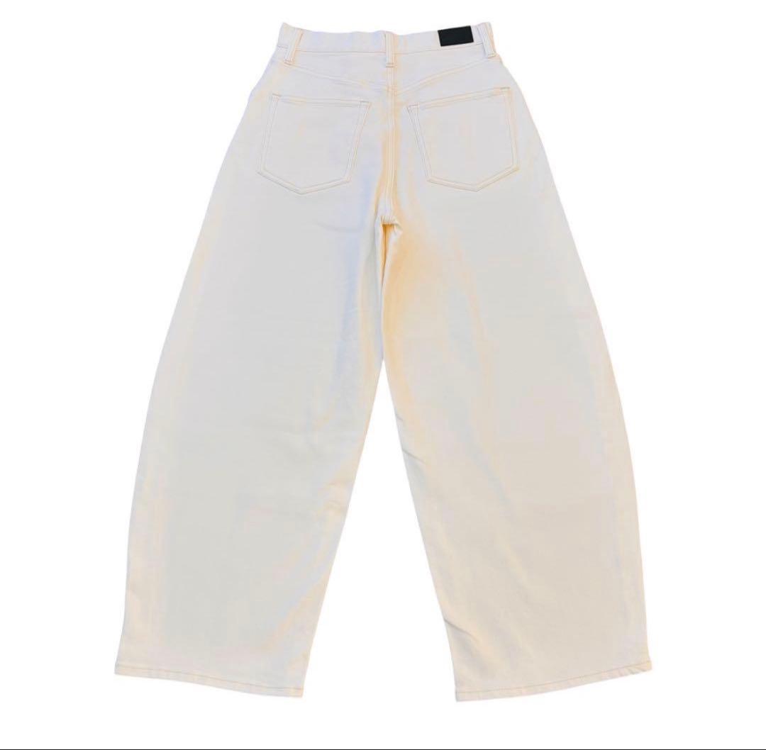 新品タグ付 BARNYARDSTORM カーブデニム 白 0