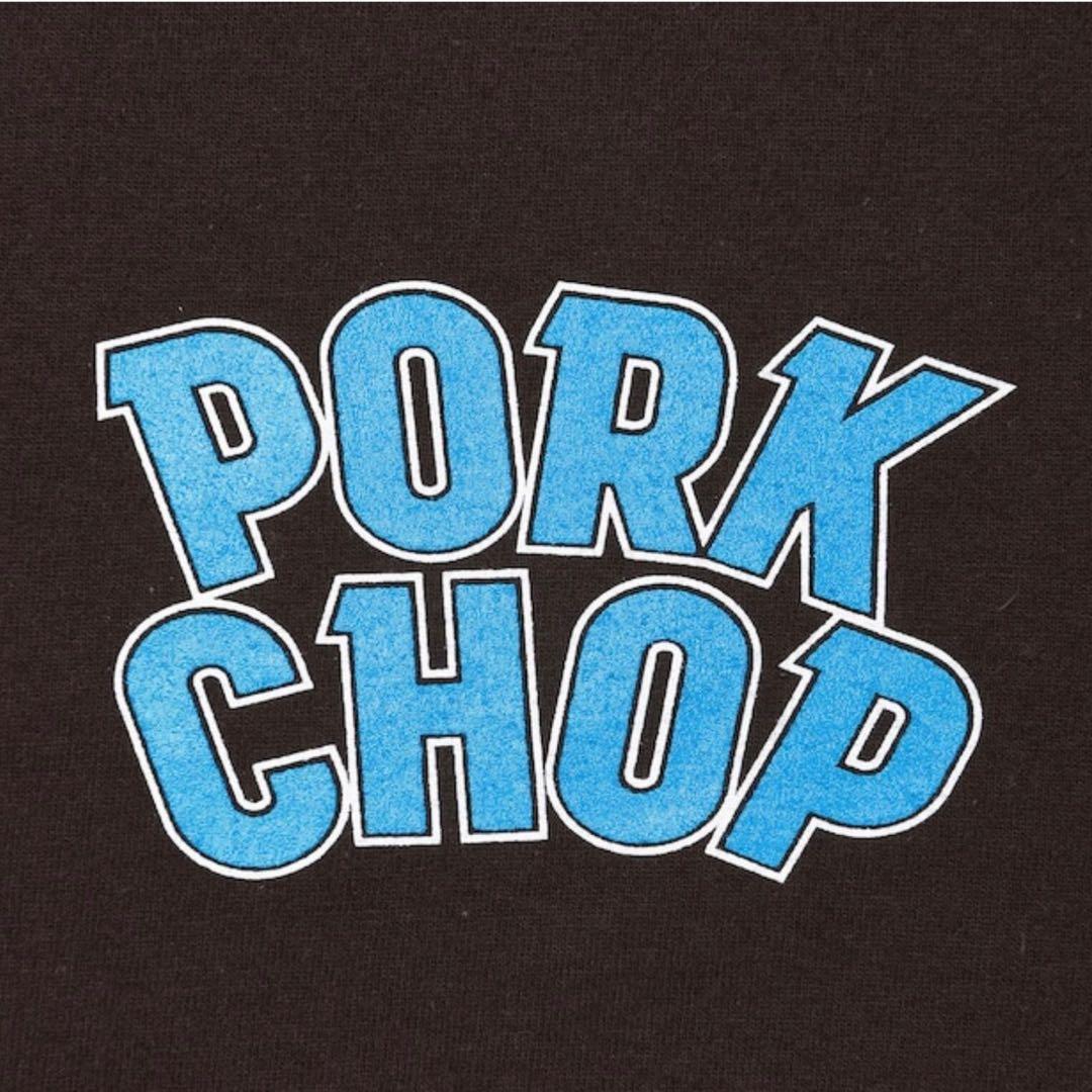 【PORK CHOP】 BIG LOGO L/S DARK BROWN　Lサイズ