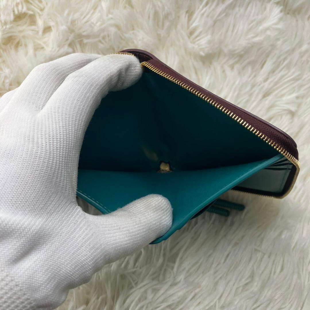 美品 LOEWE ロエベ ノット コンパクト ウォレット 財布 ジップウォレット
