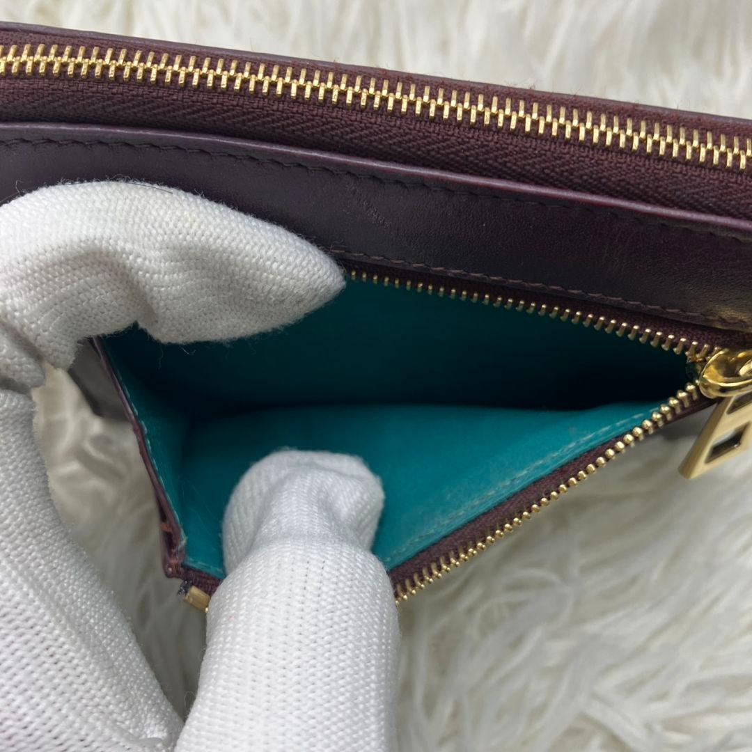 美品 LOEWE ロエベ ノット コンパクト ウォレット 財布 ジップウォレット