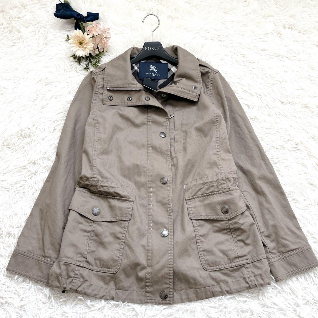 新品タグ付き✨大きいサイズ44 バーバリーロンドン ジャケット　チェック　ロゴ