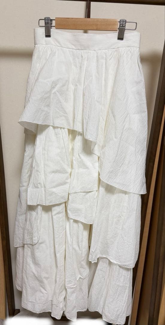 anuansイレギュラーティアードボリュームスカート