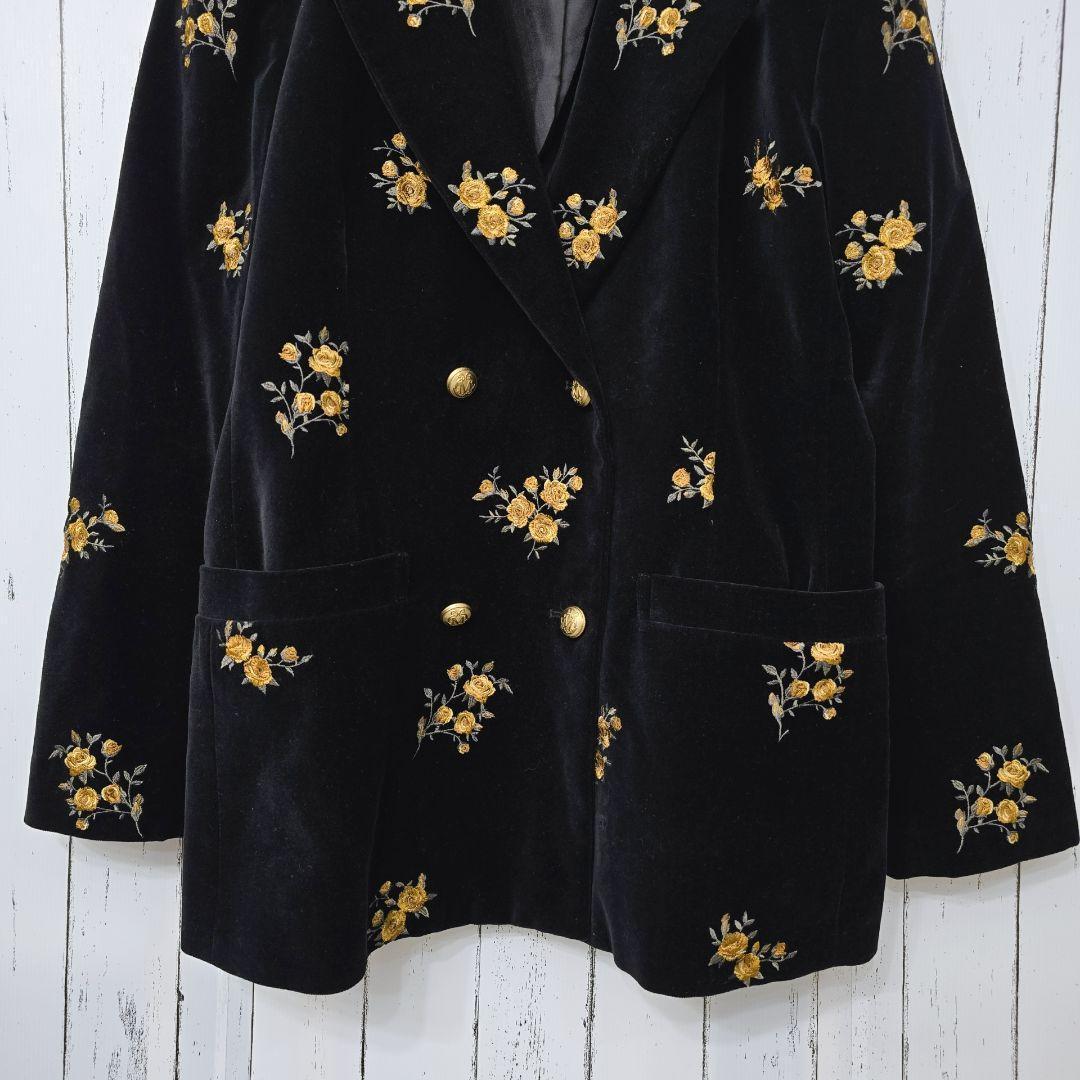 美品✨MOUSSY マウジー　ベルベット テーラードジャケット　金ボタン