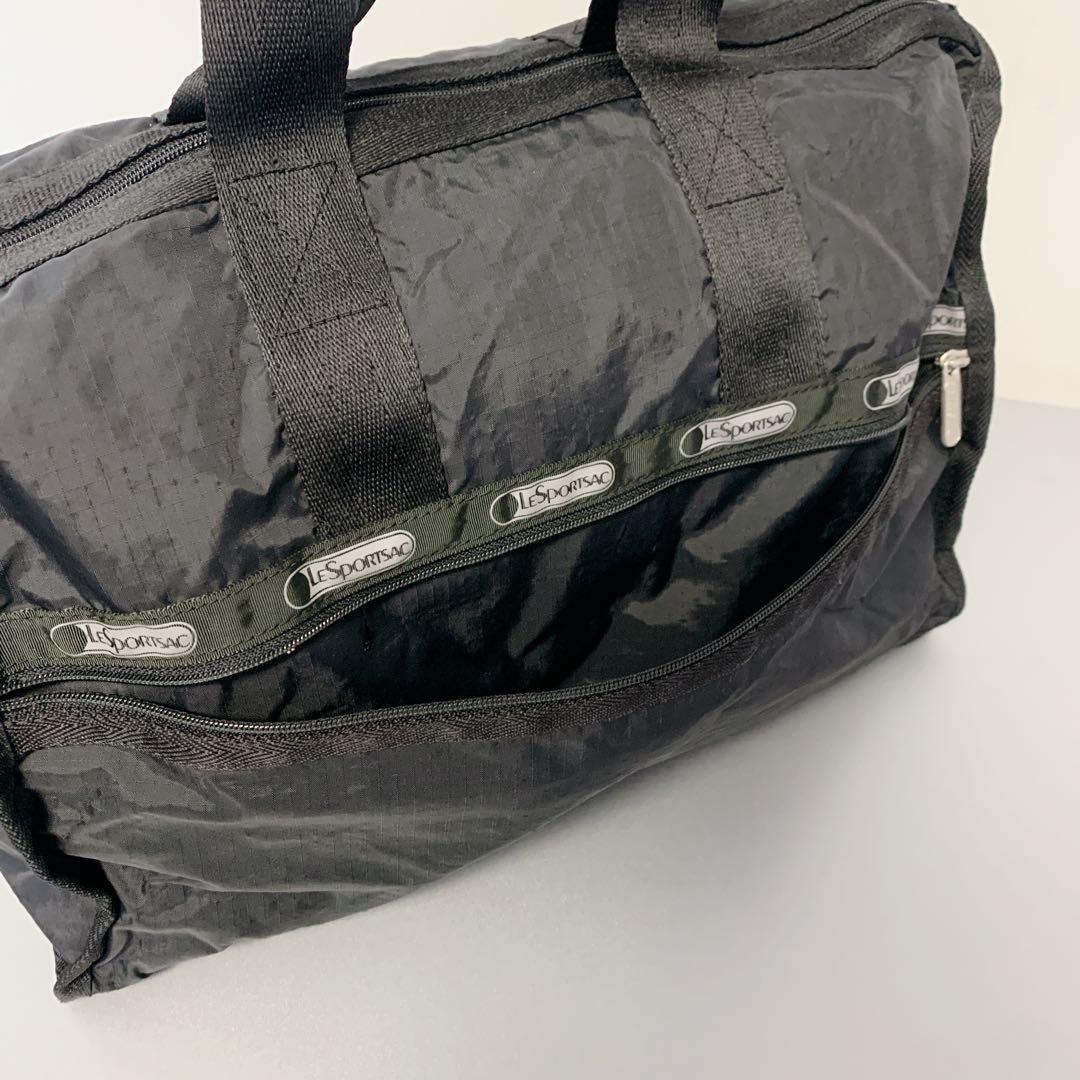 ✨極美品 LeSportsac 2way ボストンバッグ ブラックLG ポーチ付