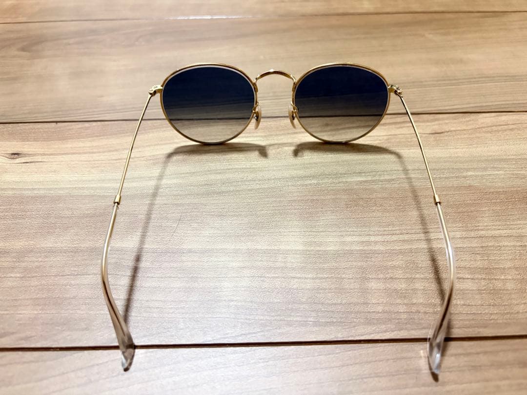 Ray-Ban RB3447 レイバン　ラウンドメタル　ブルー