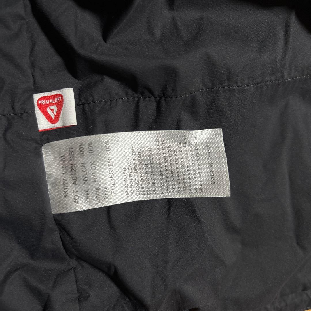 DANTON ノーカラー インサレーション インナージャケット　ブラック