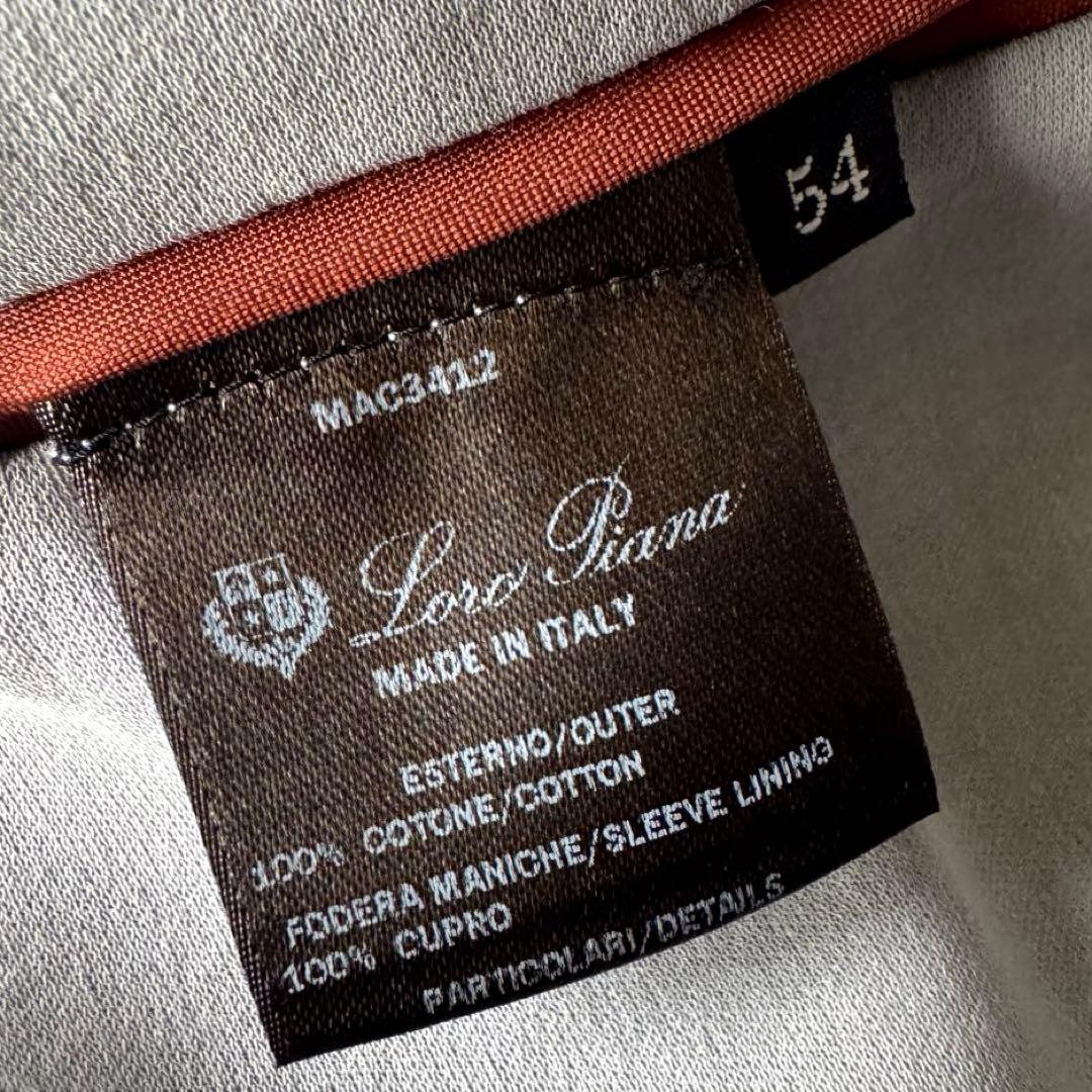 美品 Loro Piana ロロピアーナ テーラードジャケット 大きいサイズ