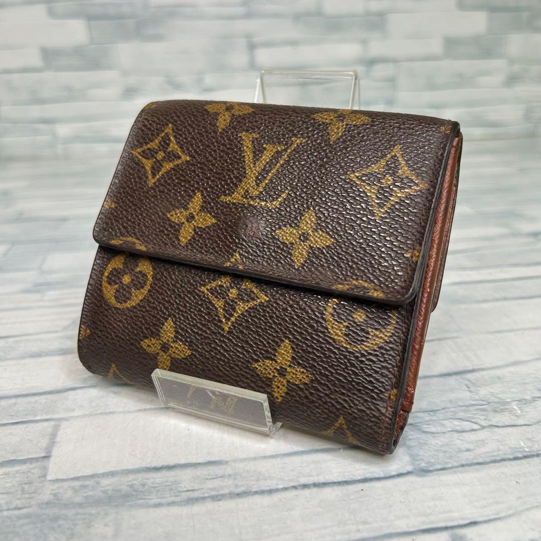 美品　47 ルイヴィトン Wホック 二つ折り財布　モノグラム　rl2