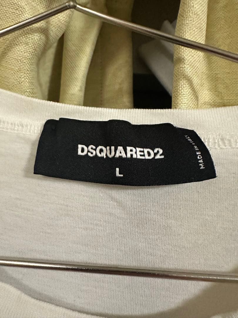 DSQUARED2 ホワイト Tシャツ Lサイズ