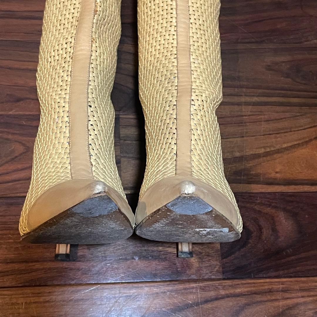 CASADEI ロングブーツ　ベージュ　9 1/2 B