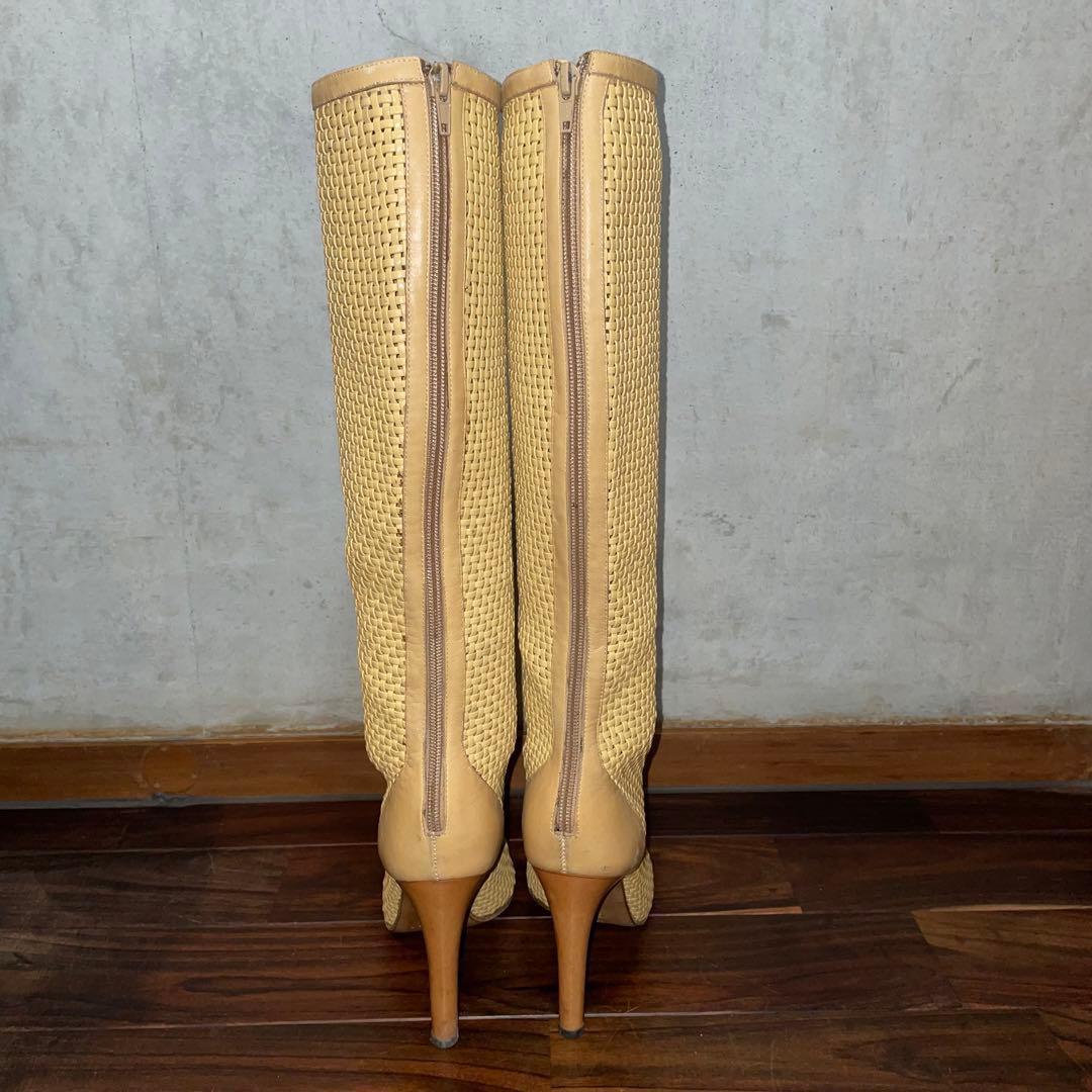 CASADEI ロングブーツ　ベージュ　9 1/2 B