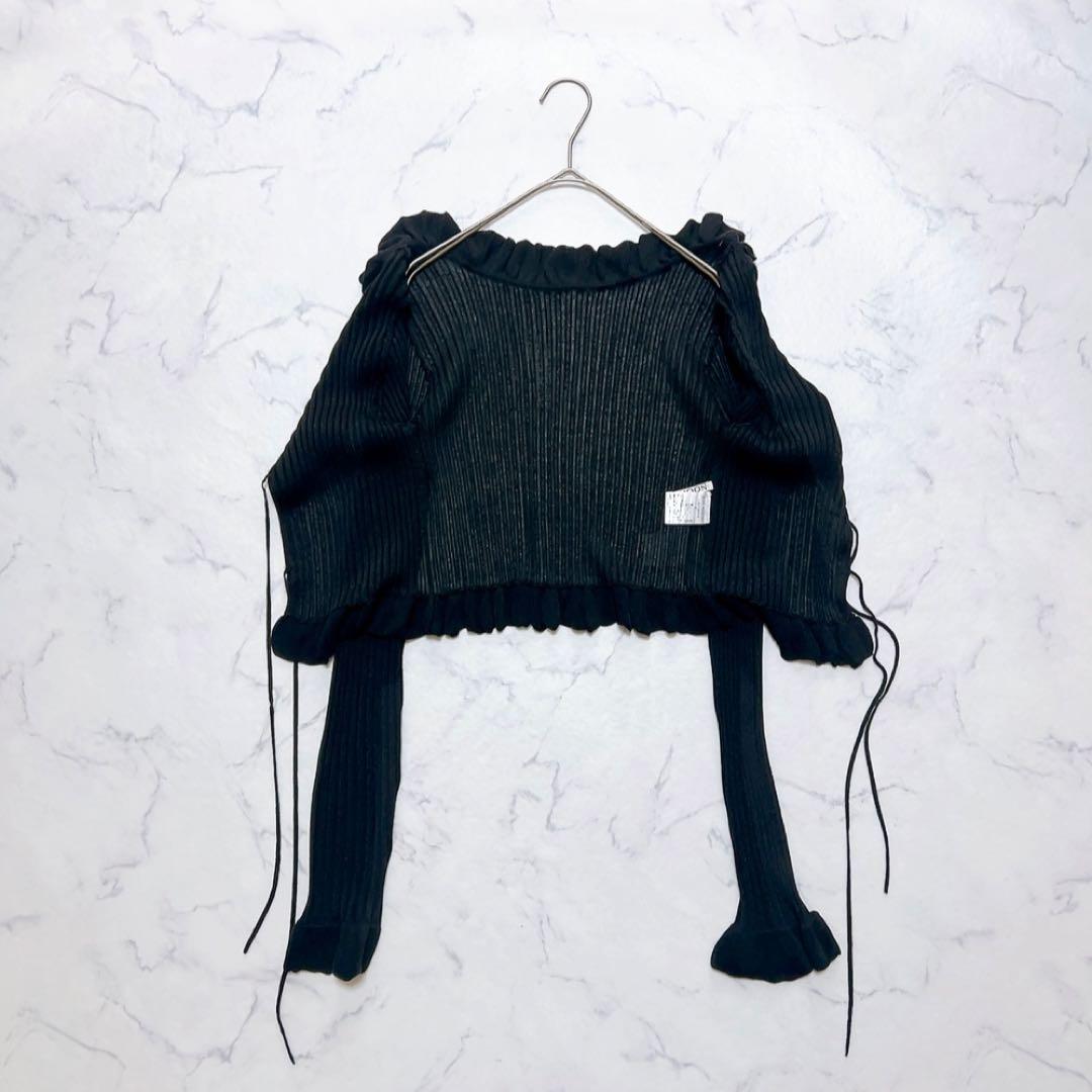 JOSE MOON RAFFLE KNIT TOPS/ラッフルニットトップス