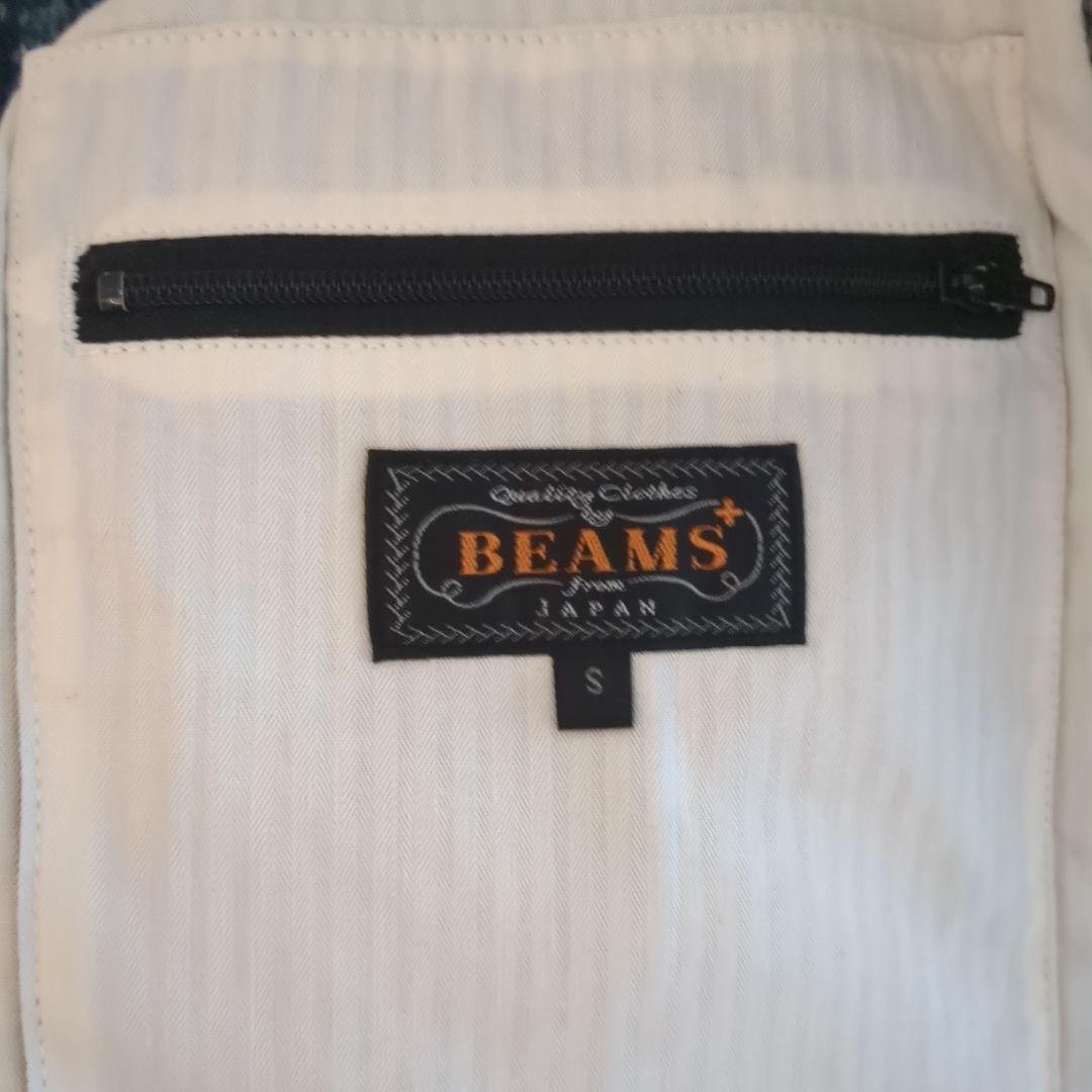 BEAMS+ ビームスプラス ハリスツイード ジレ ベスト チェック Sサイズ