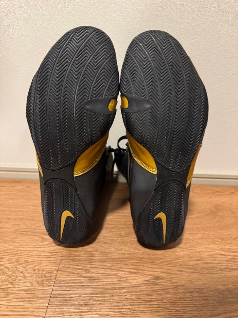 NIKEボクシングシューズ ハイパーKO ブラック×メタリックゴール28cm