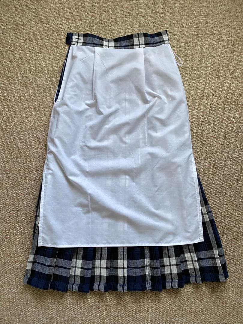 O'NEIL OF DUBLINオールプリーツロングリネンキルトスカート80cm