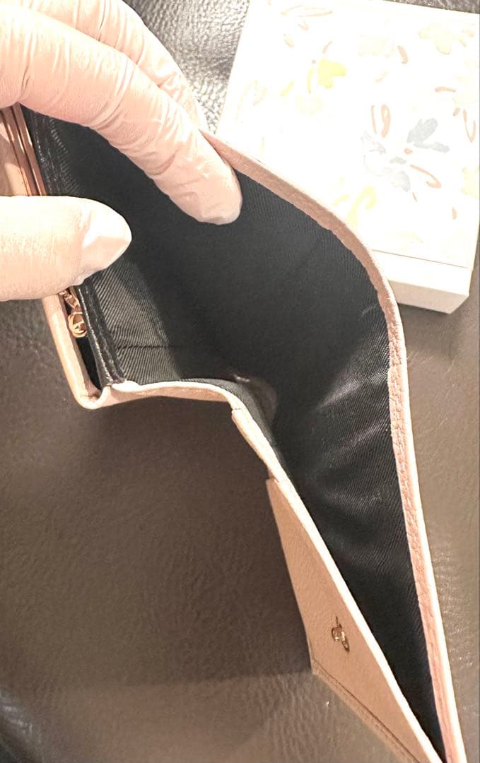 皇居　財布　ピンクベージュ