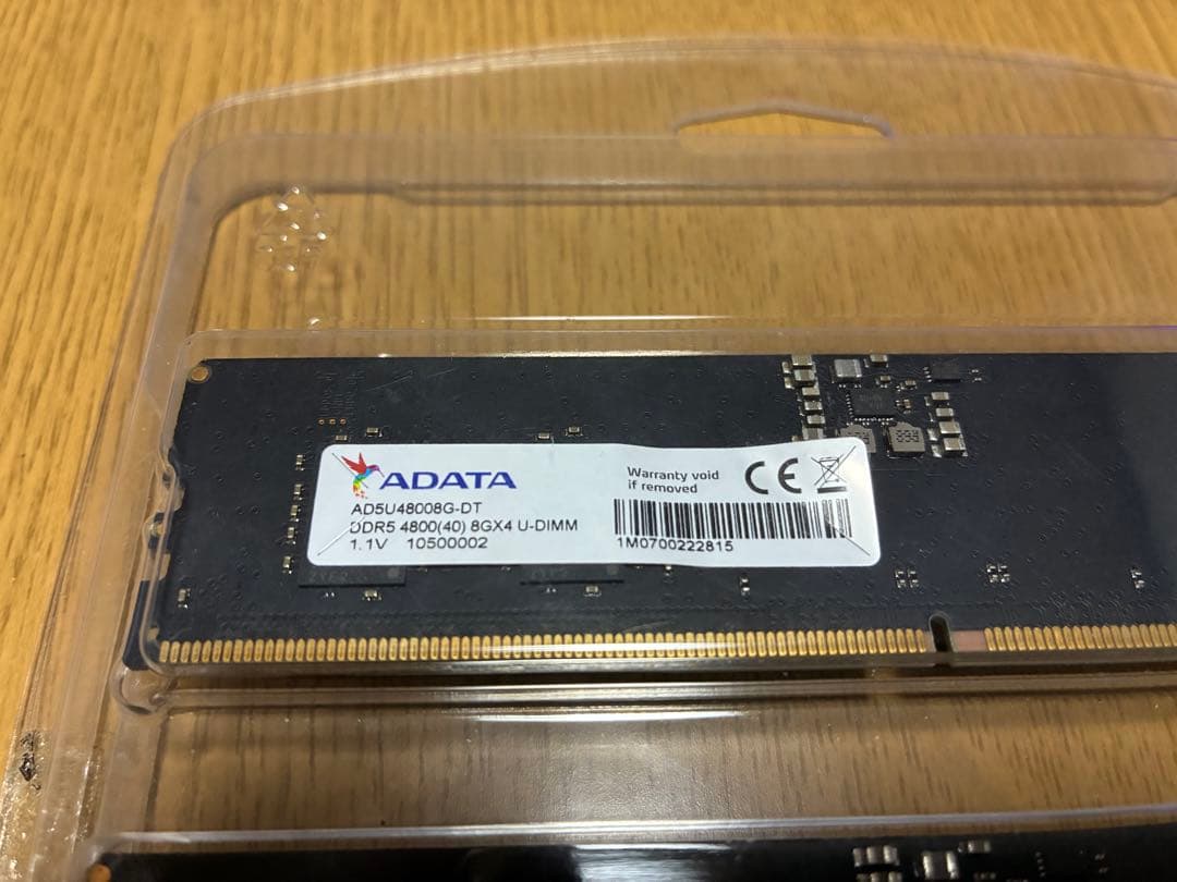 立*明様 ADATA DDR5 4800 8GB x 2