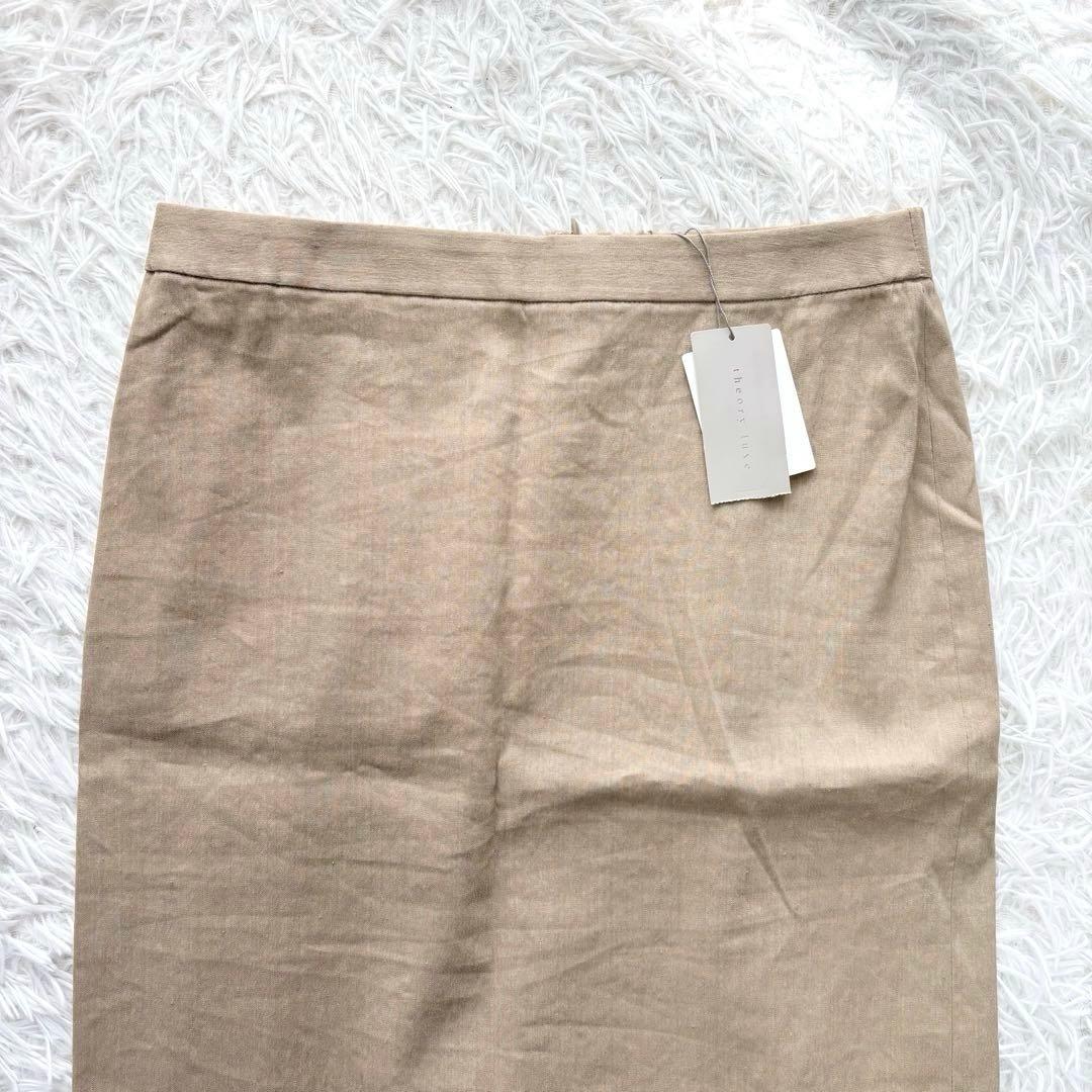 タグ付き未使用✨リネン混✨Theory luxe タイトスカート ベージュ 40
