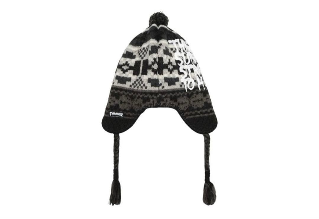 帽子 Supreme Thrasher Earflap Beanie black