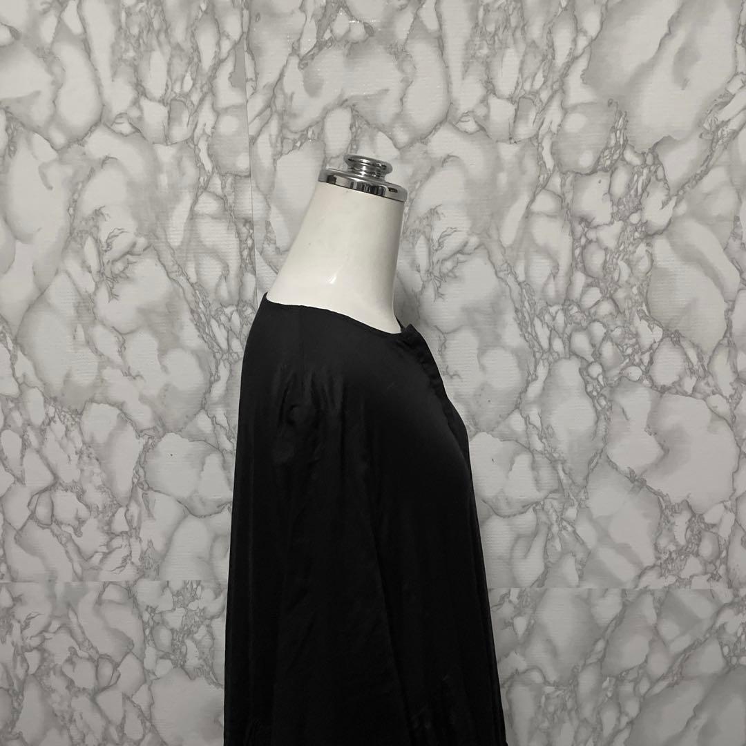 良品　MERLETTE デザインシャツワンピース　ノーカラー　インドコットン
