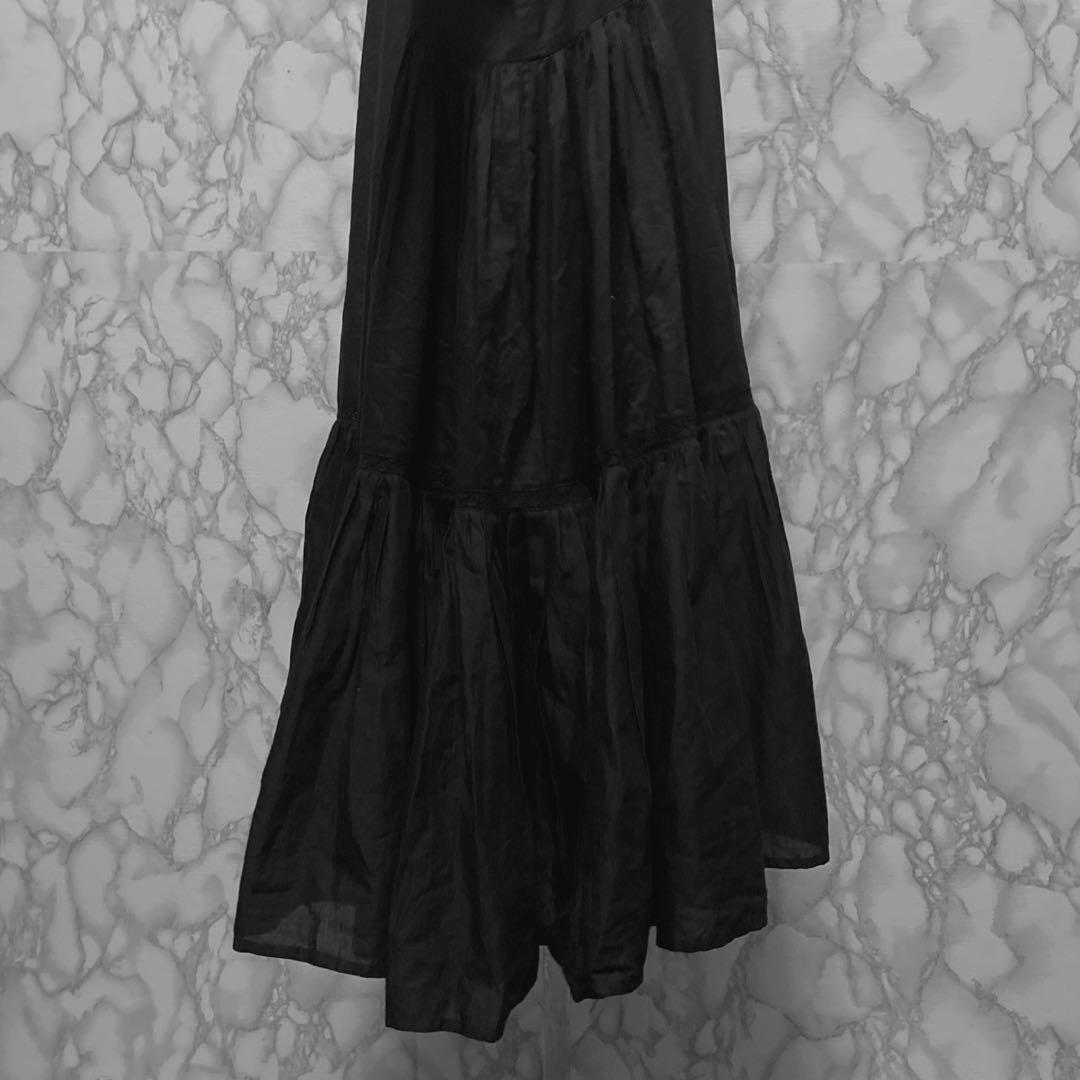良品　MERLETTE デザインシャツワンピース　ノーカラー　インドコットン