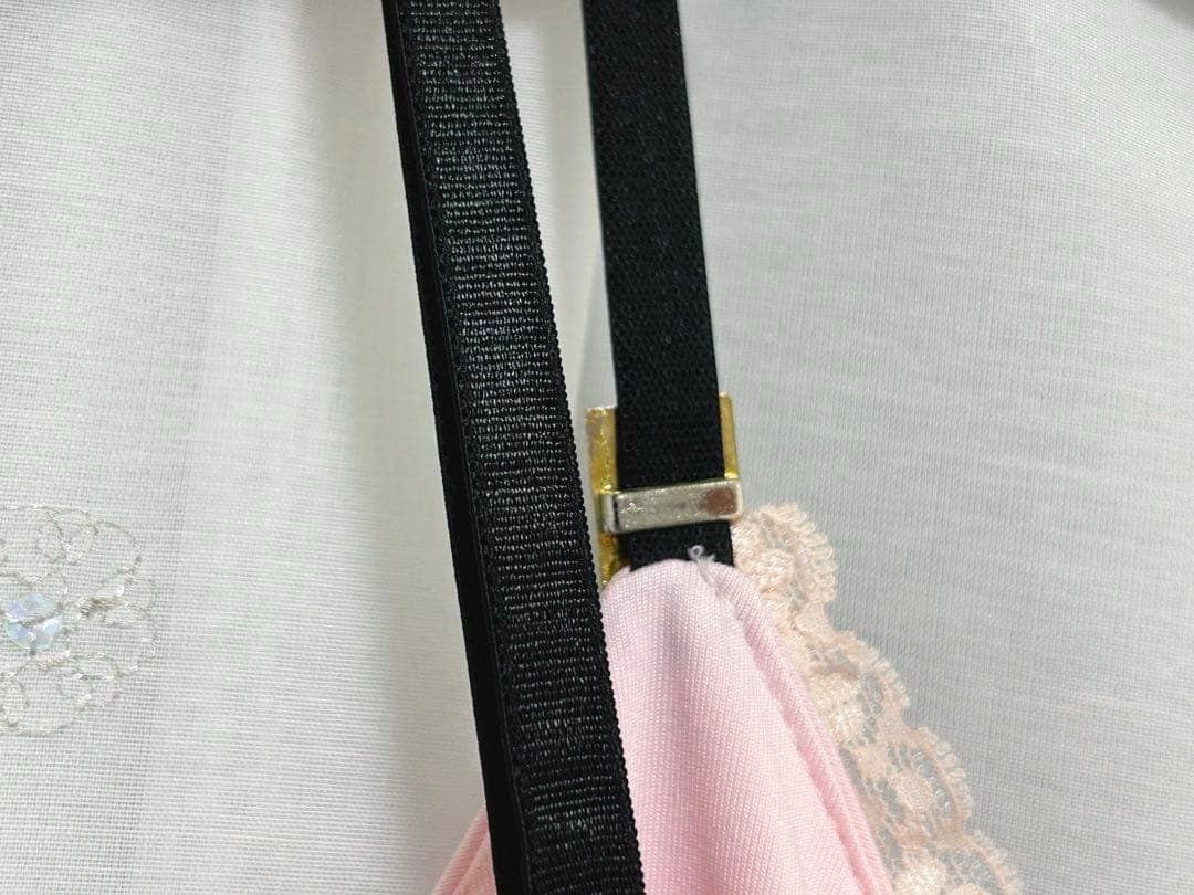 GOLDS♡初期デザイン♡ドット柄キャミトップス♡2点セット♡ピンク×ブラック