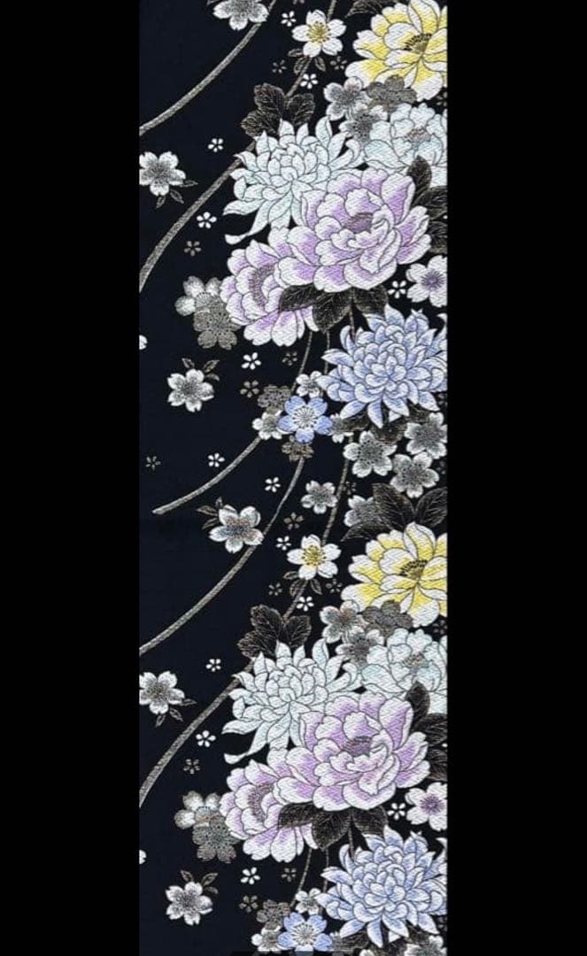 ショール付　振り袖　フルセット　別誂長襦袢　金彩　刺繍　銀通し　長尺袋帯　793