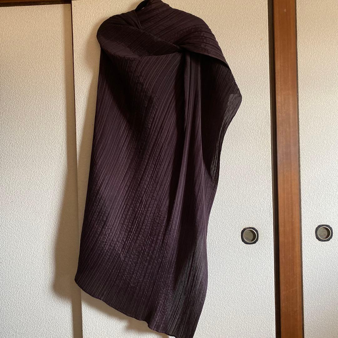 PLEATS PLEASE ダークパープル ショール