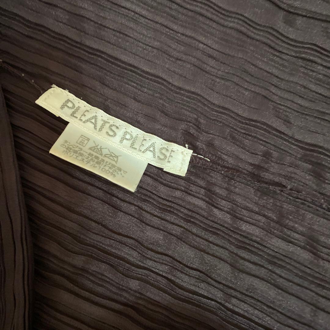 PLEATS PLEASE ダークパープル ショール