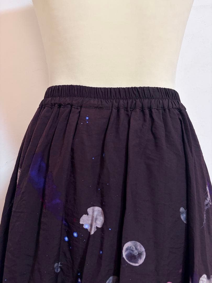【ScoLar】クラゲ宇宙orきのこ惑星 2柄展開バルーンスカート　新品
