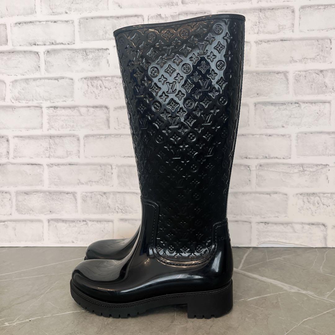 LOUIS VUITTON ルイヴィトン モノグラム レインブーツ 長靴 37