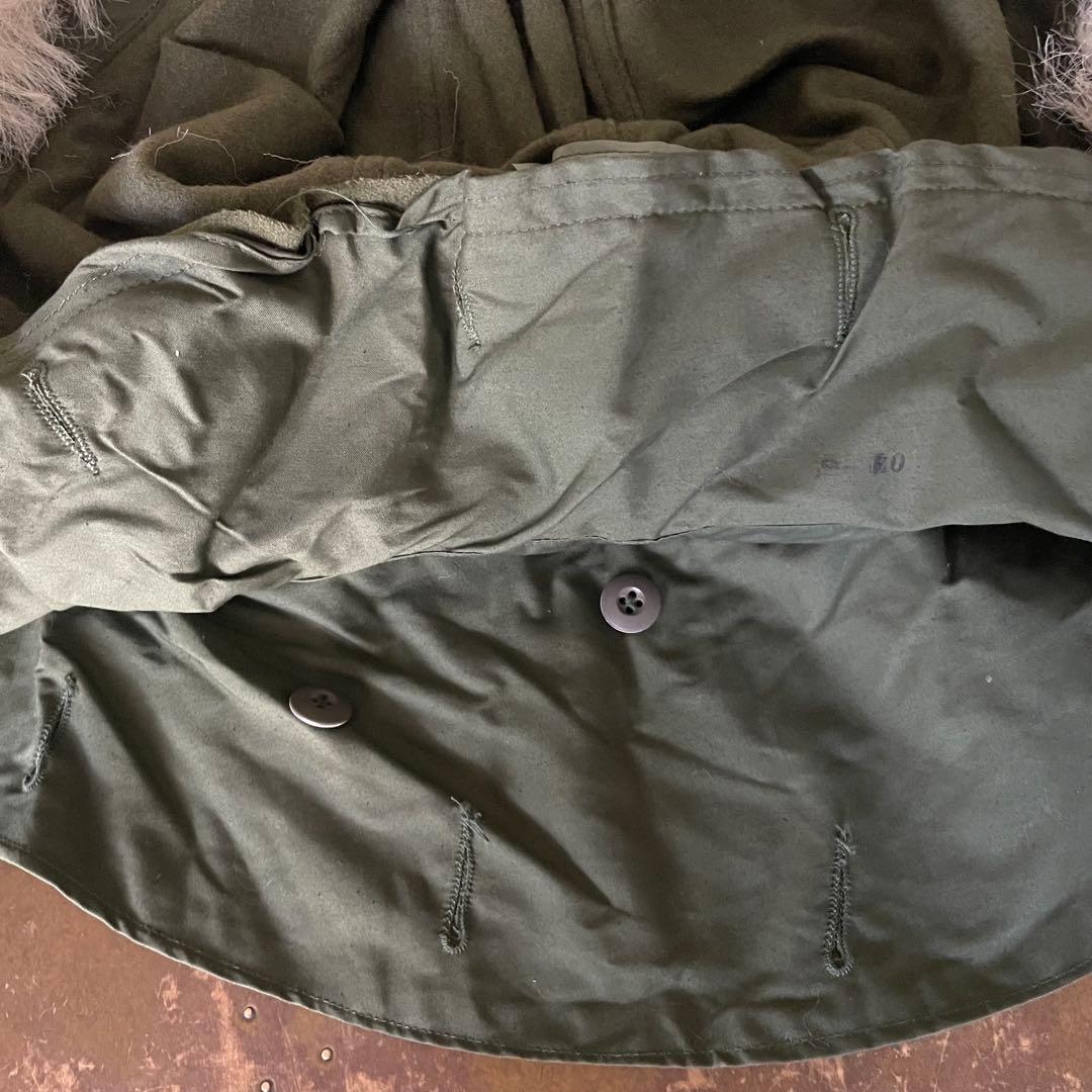 デッドストック米軍 M-65パーカー用フード フィッシュテール アクリルファー