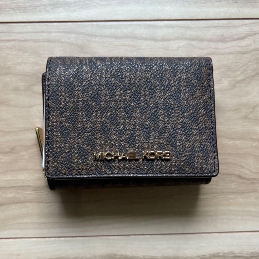 MICHAEL KORS 三つ折り財布 ブラウン