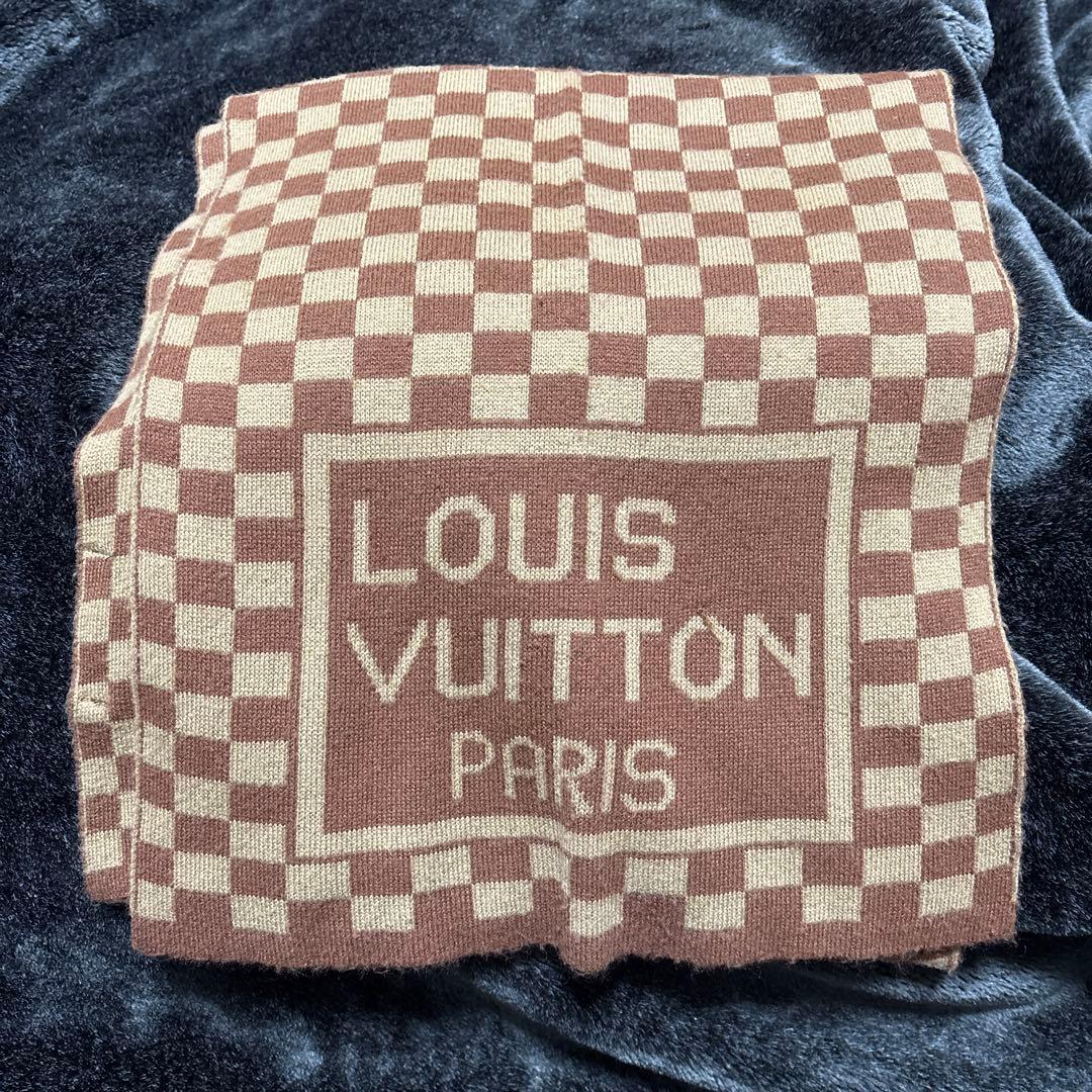 Louis Vuitton チェック柄マフラー　最終値下げ