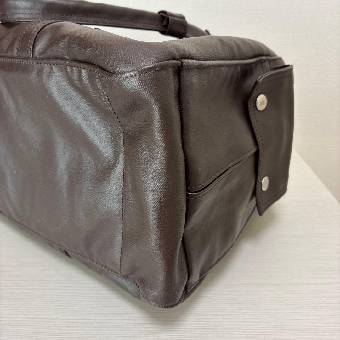 美品✨PORTER ポーター フリースタイル ボストンバッグ 肩掛け ブラウン