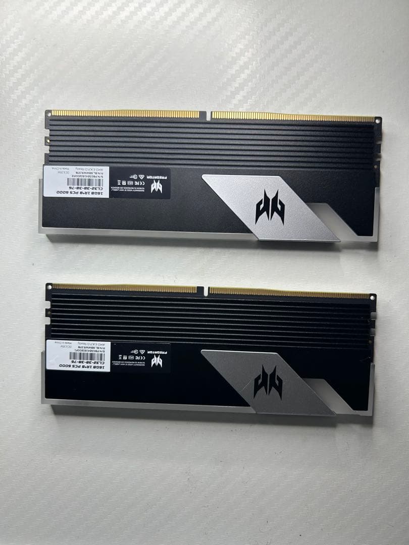 メモリー Predator Vesta II RGB 32GB DDR5 6000MHz