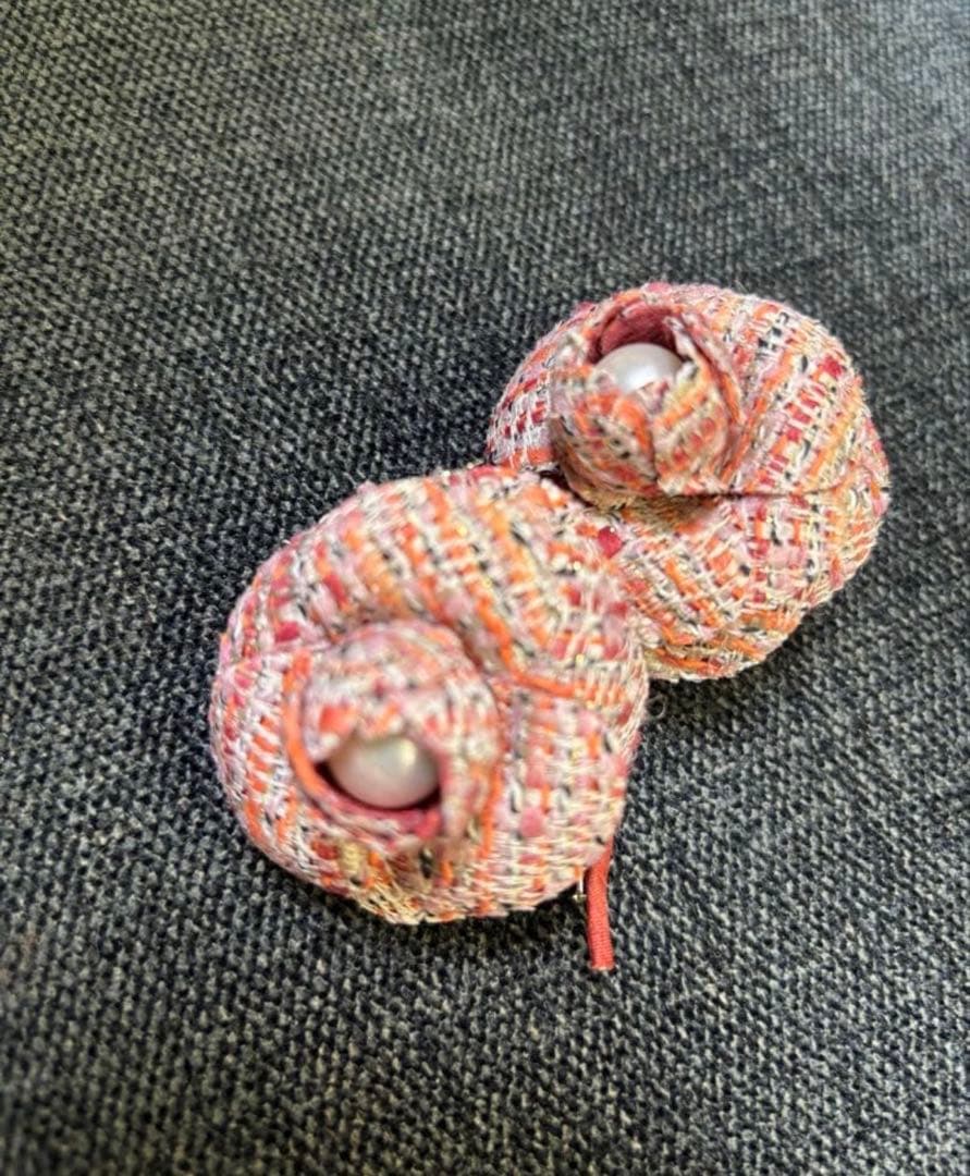 美品✨ルネ【René】高級TISSUE製 ツイードワンピース ブローチ付き 38