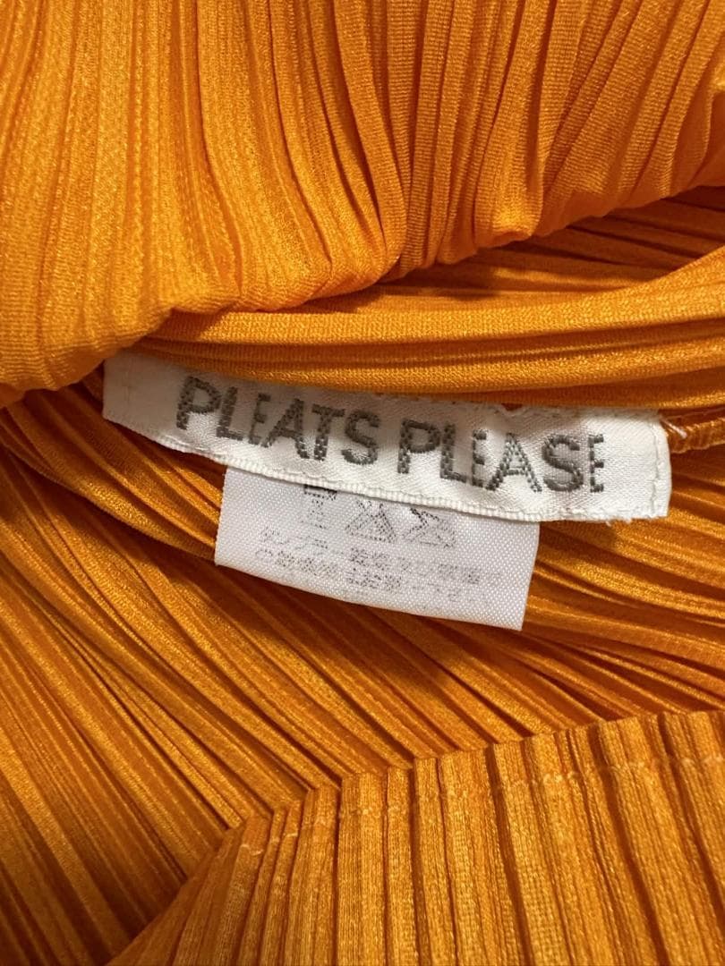 美品PLEATS PLEASE オレンジ 半袖カットソー