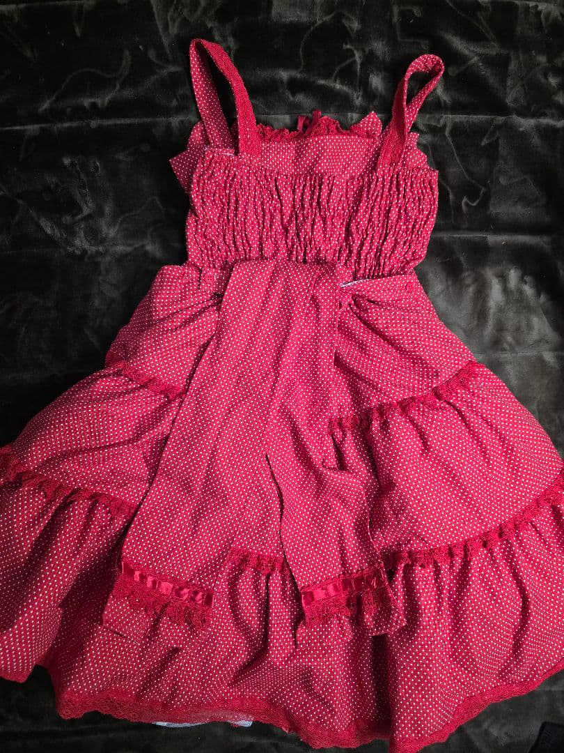 Angelic Pretty 赤×白 ドット JSK
